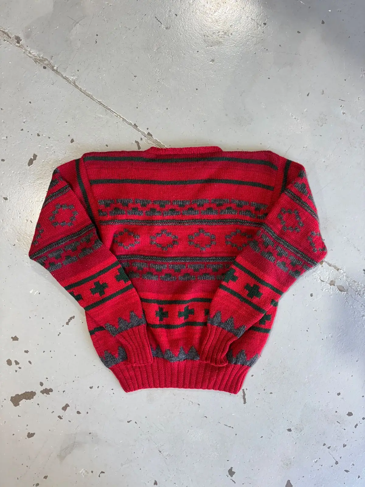 Polo Ralph Lauren Patterned Wool Sweater Red XL
