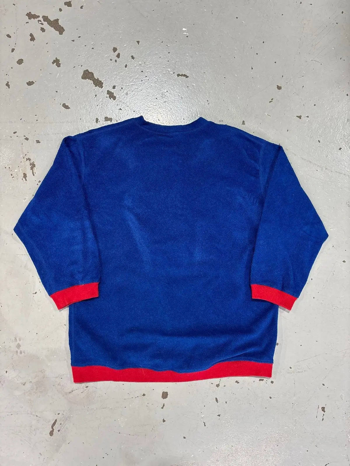 Patagonia Capilene Blue Fleece Top with Red Trim