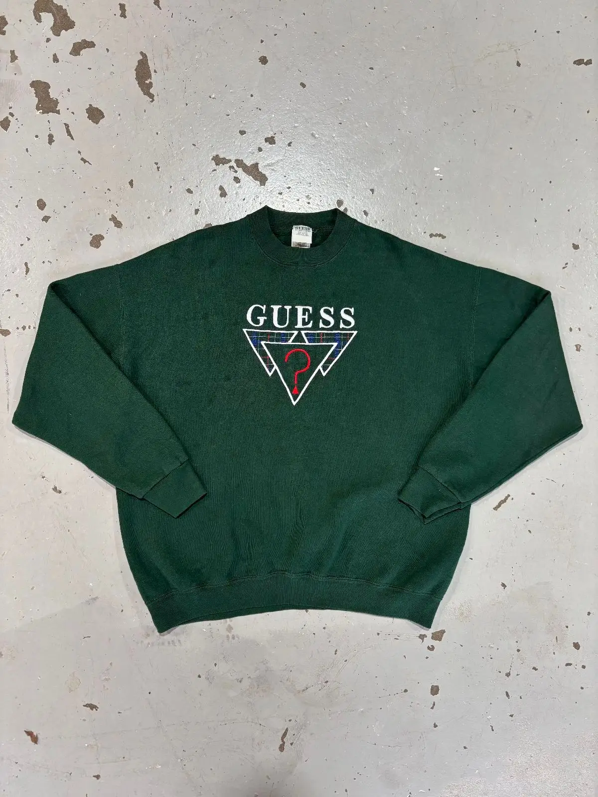 Guess Dark Green Crewneck Sweatshirt