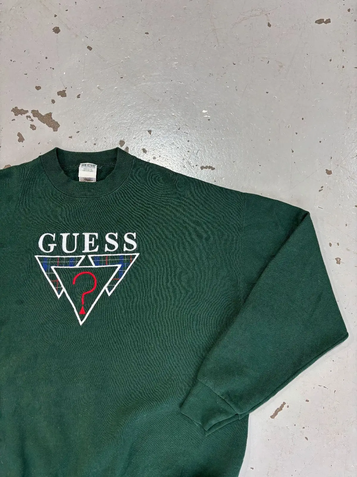 Guess Dark Green Crewneck Sweatshirt