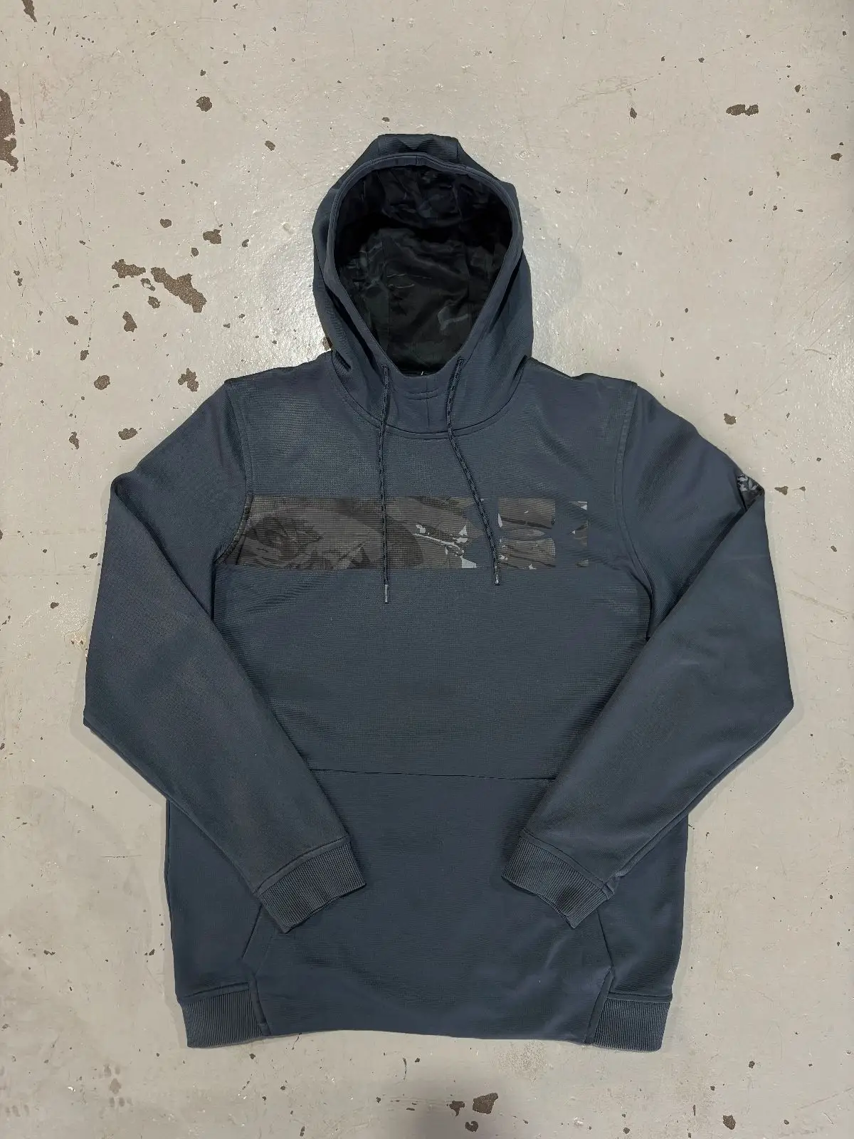 Under Armour Grey Hoodie with Chest Panel