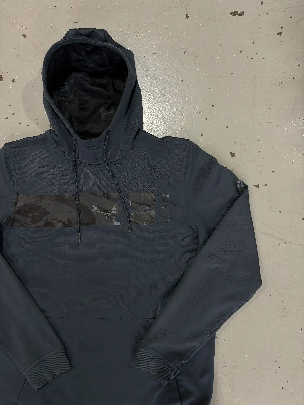 Under Armour Grey Hoodie with Chest Panel