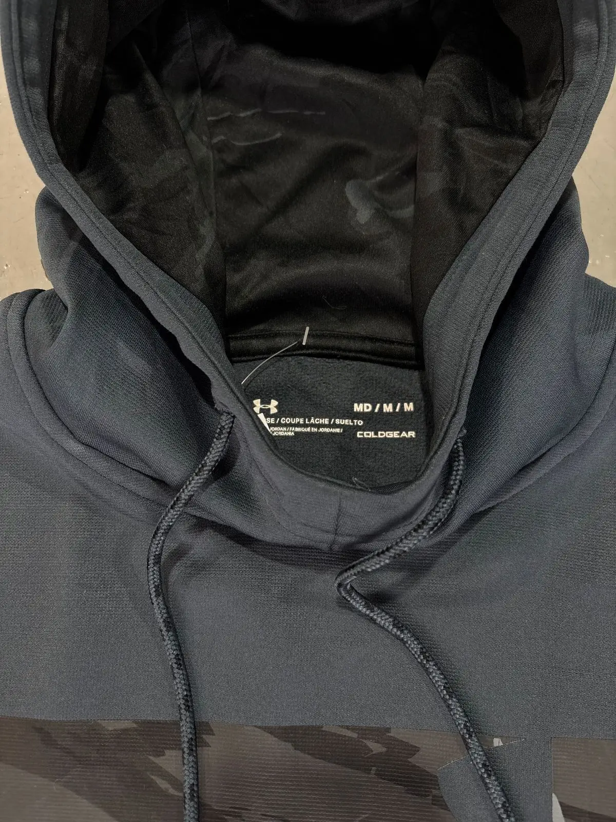 Under Armour Grey Hoodie with Chest Panel