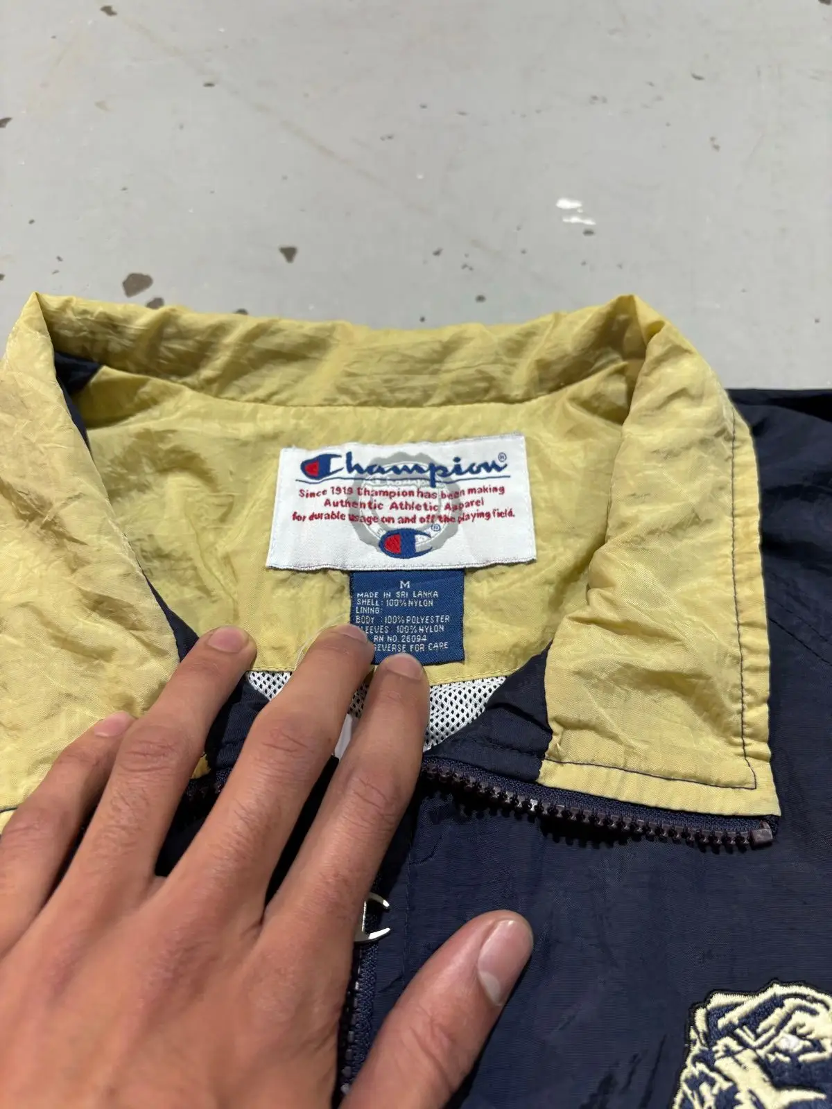 Champion Colorblock Nylon Windbreaker Jacket