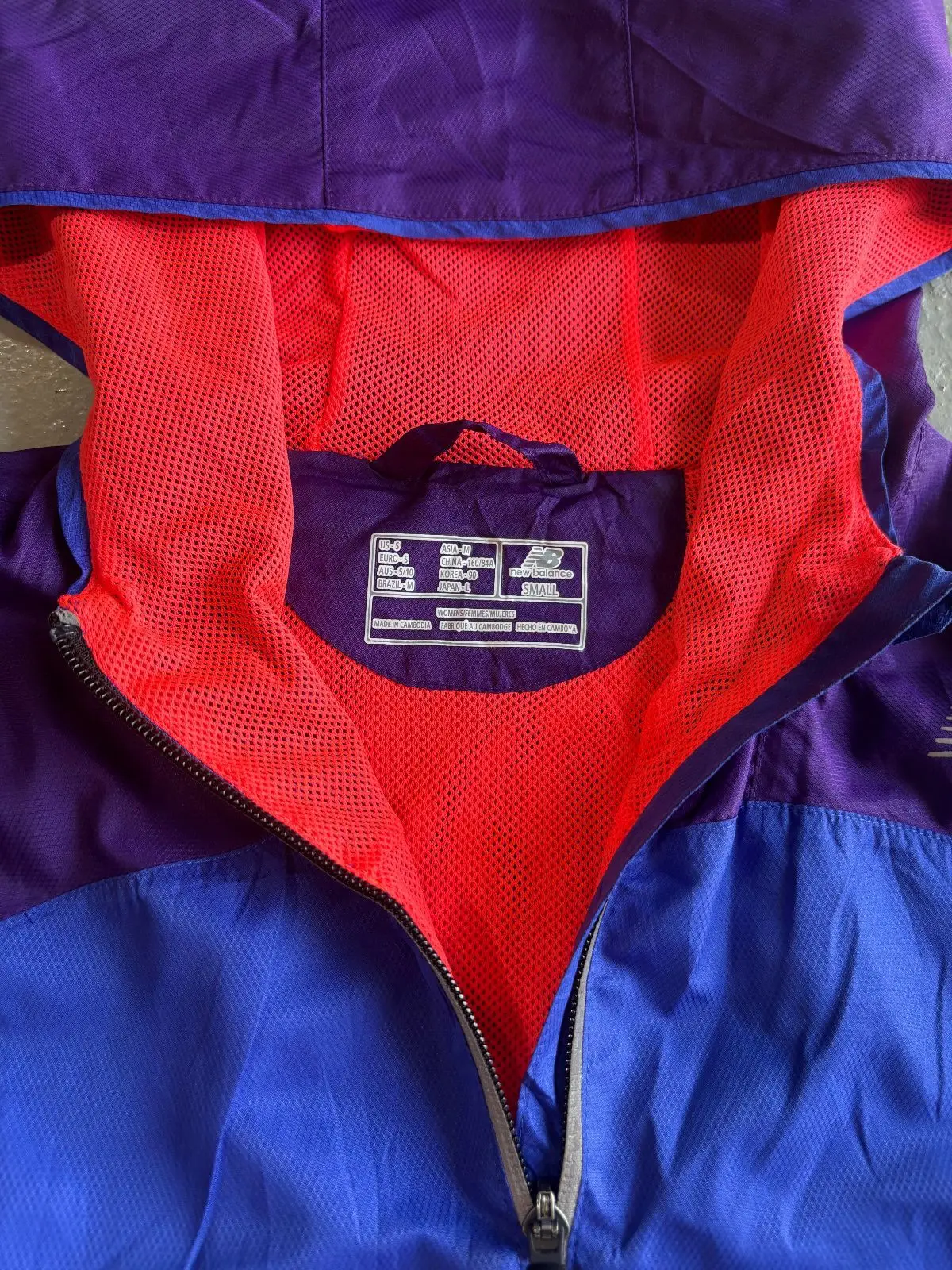 New Balance Purple and Blue Windbreaker Jacket