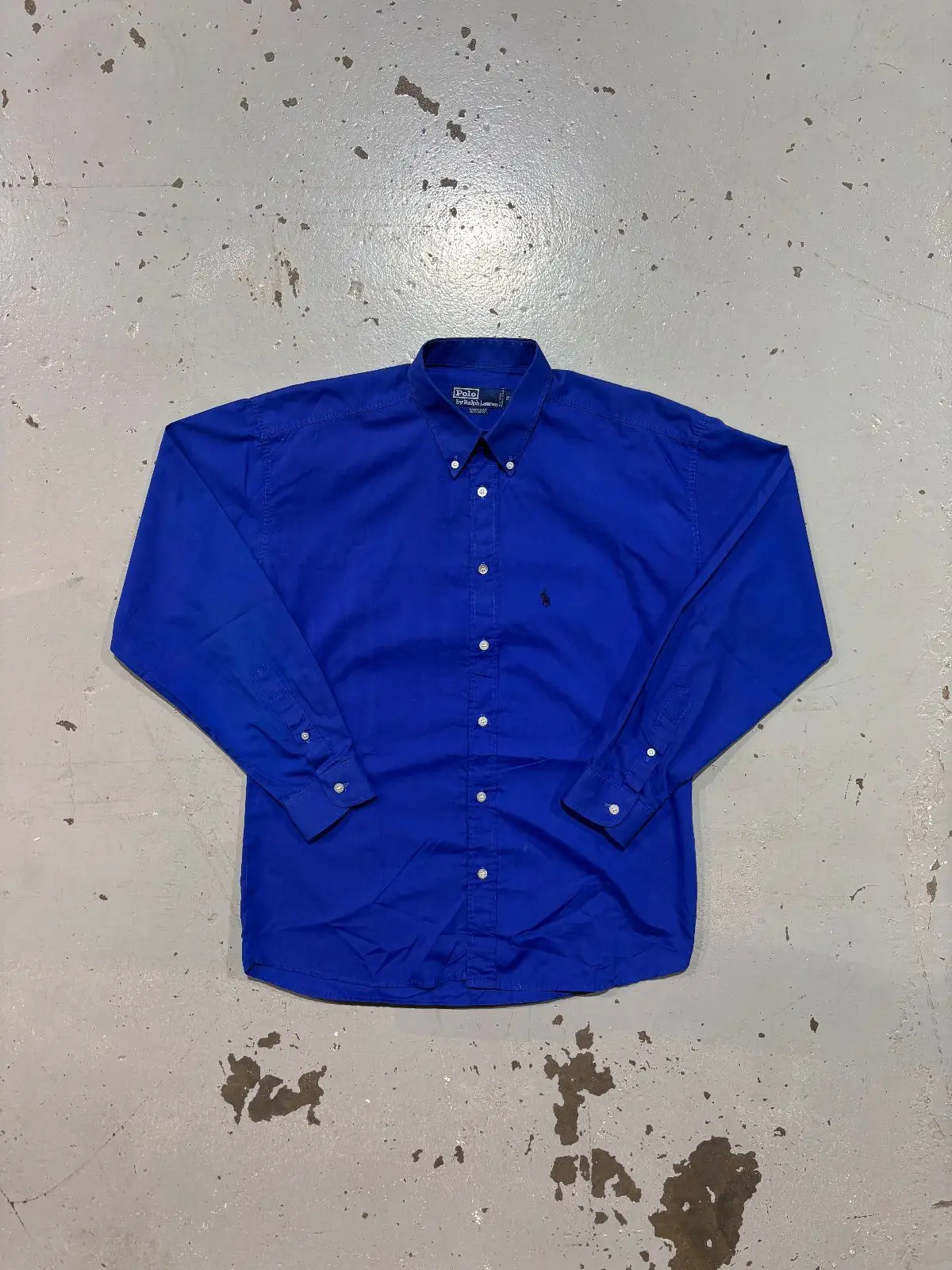 Ralph Lauren Long-Sleeve Button-Down Shirt Blue