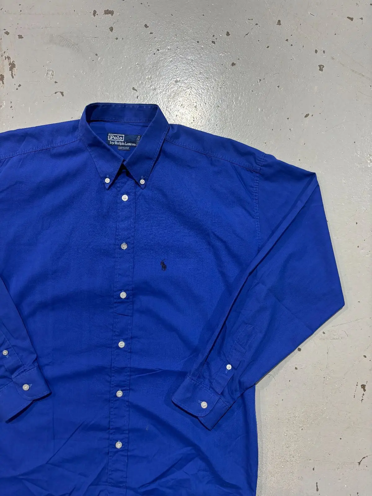 Ralph Lauren Long-Sleeve Button-Down Shirt Blue