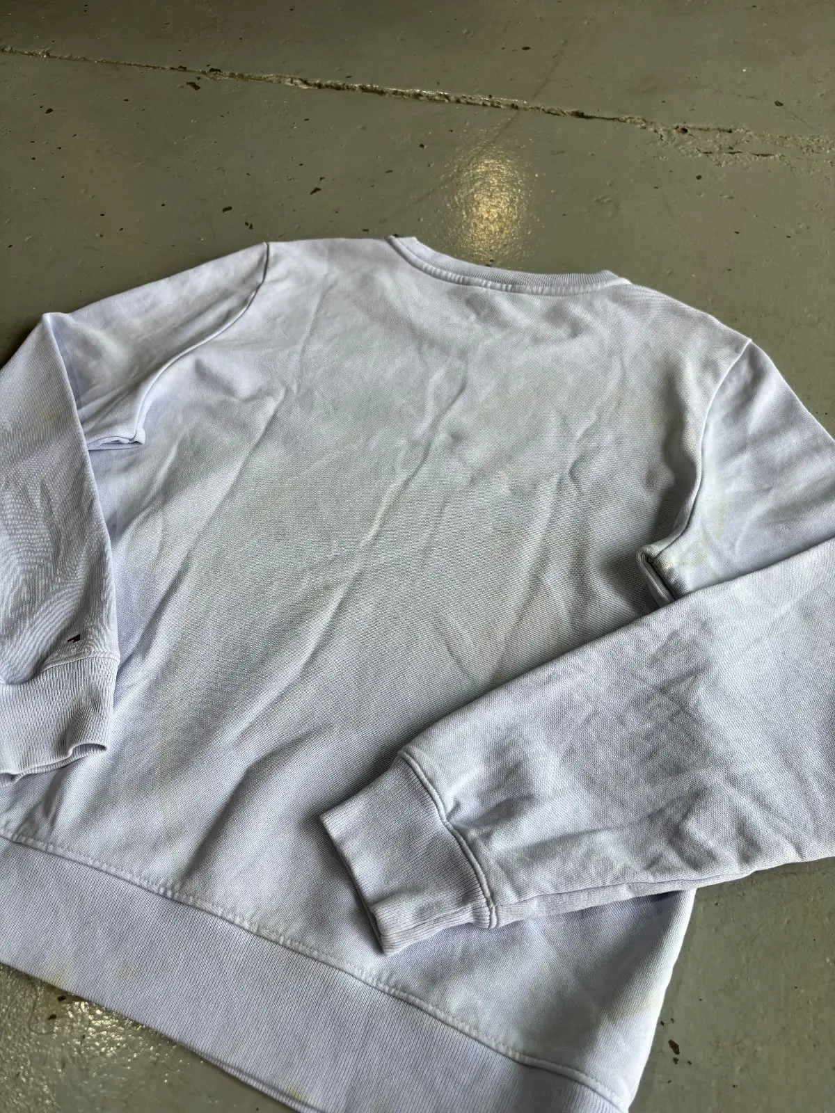 Tommy Hilfiger Script Logo Crewneck Sweatshirt Light Blue