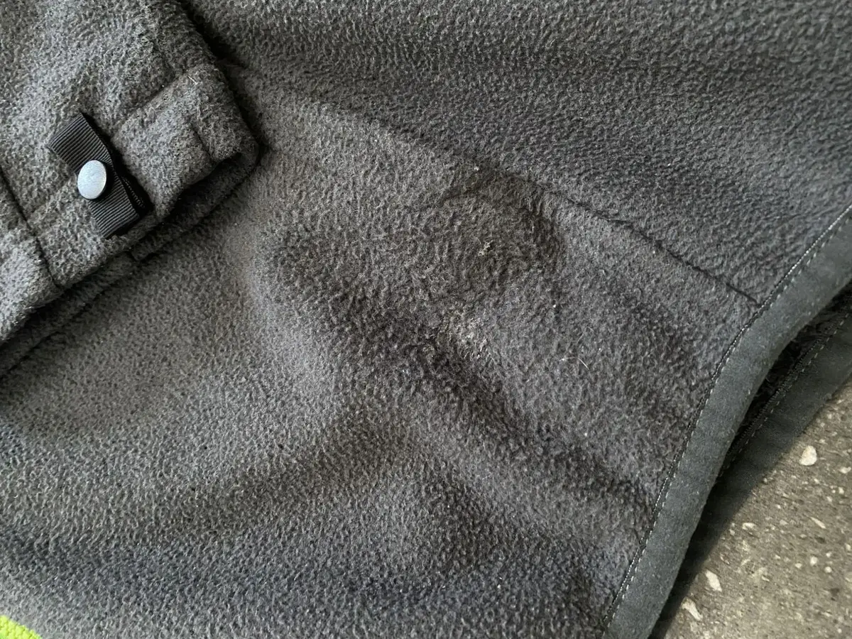 The North Face Grey Fleece Jacket with Green Zip