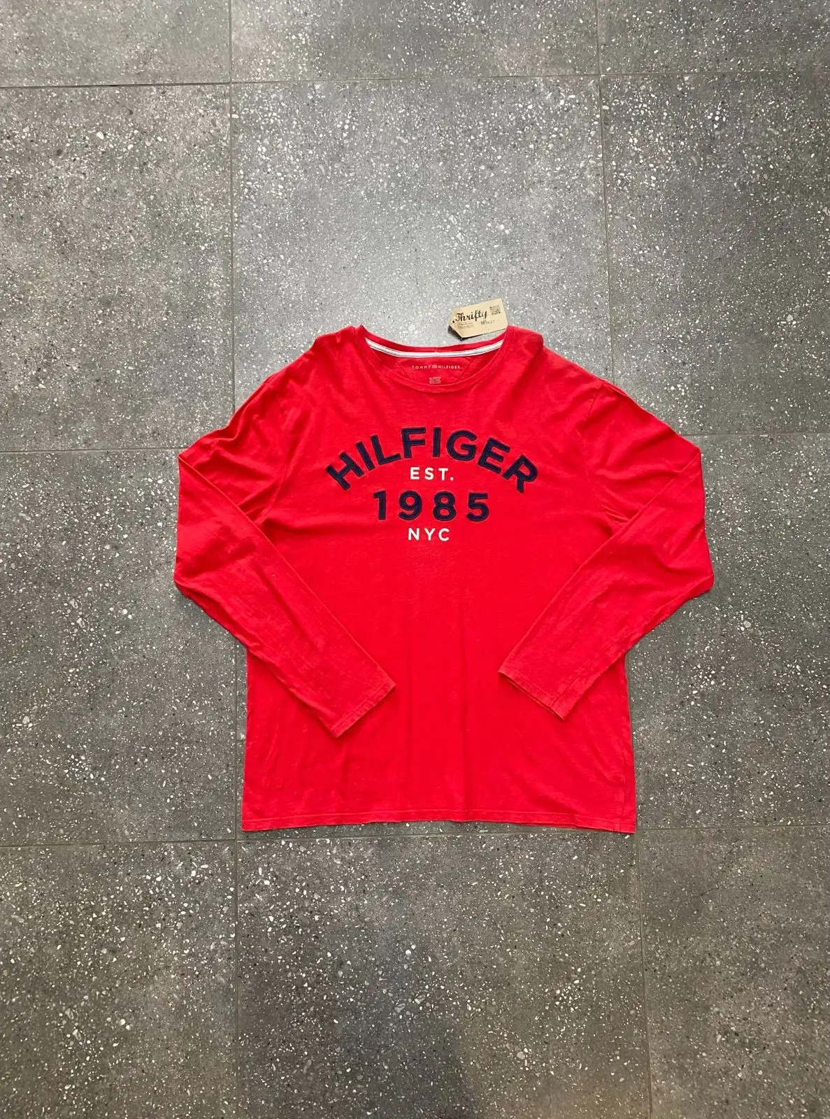 Tommy Hilfiger Red Long Sleeve T-Shirt