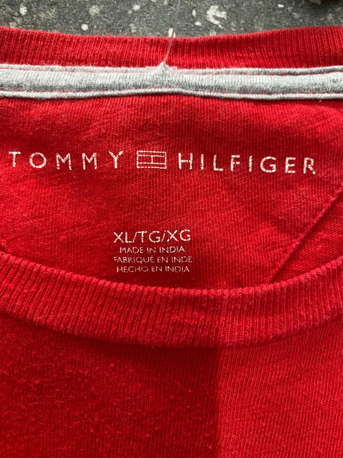 Tommy Hilfiger Red Long Sleeve T-Shirt