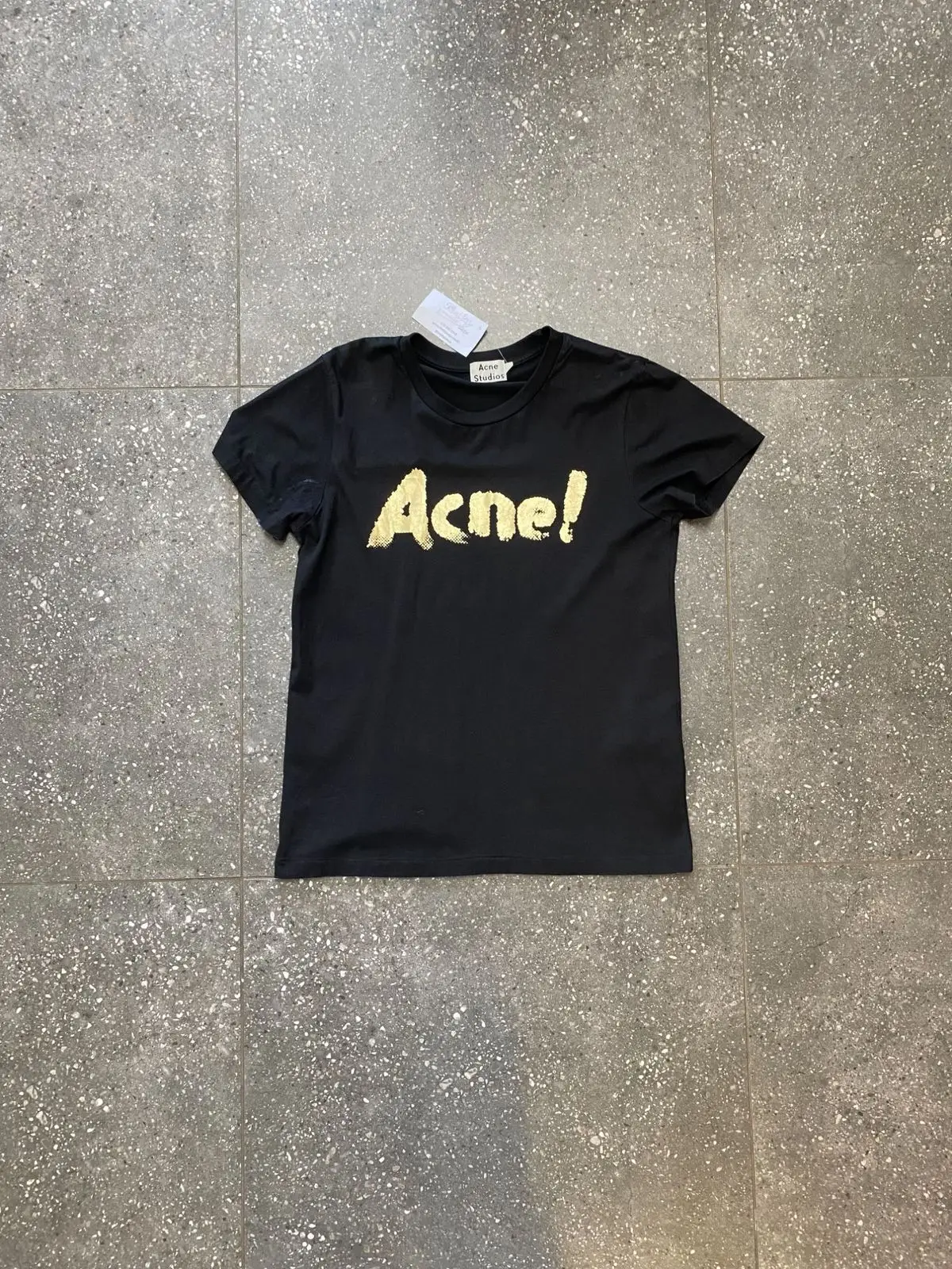 Acne Studios Black Gold Logo T-Shirt
