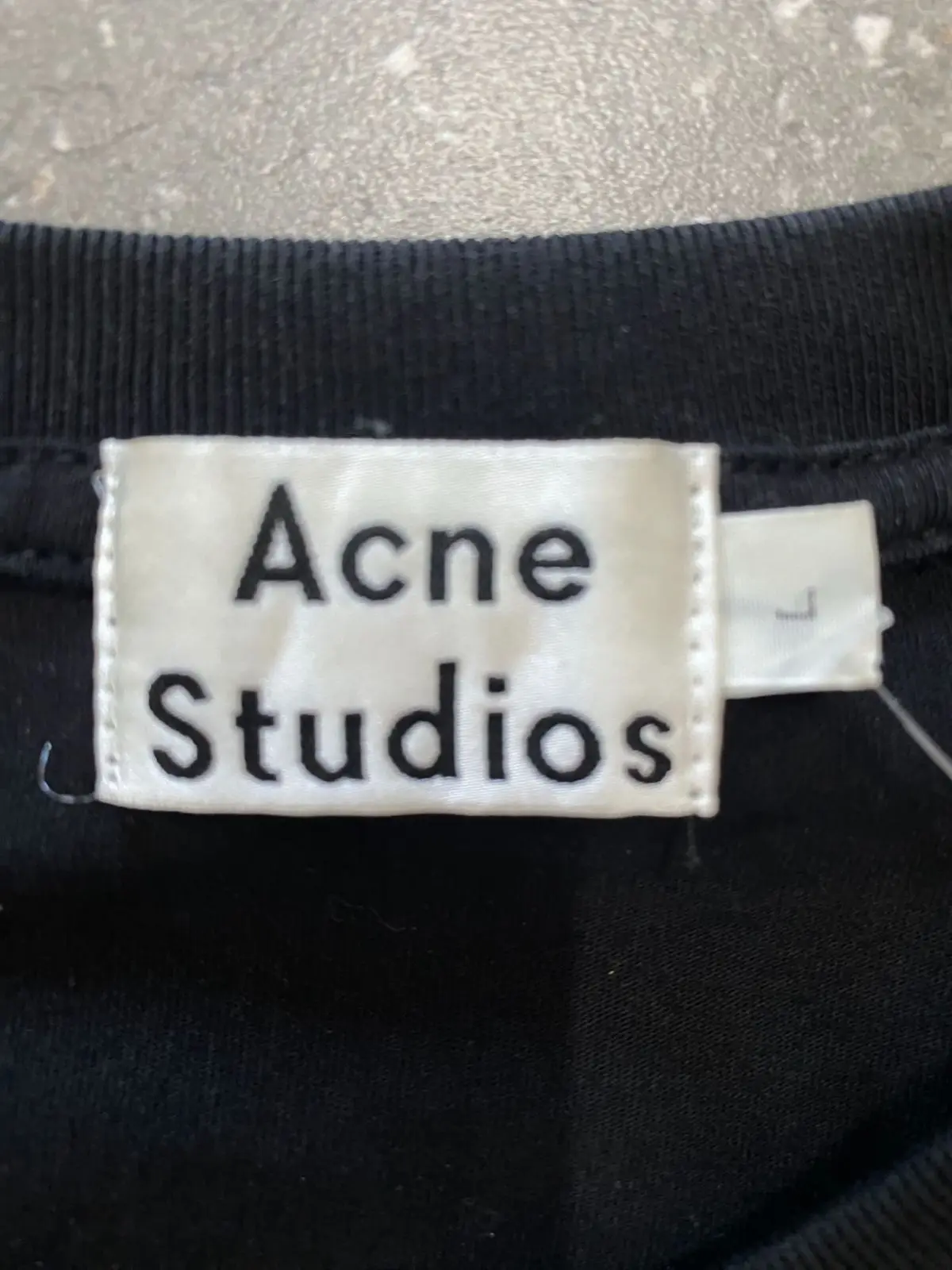 Acne Studios Black Gold Logo T-Shirt