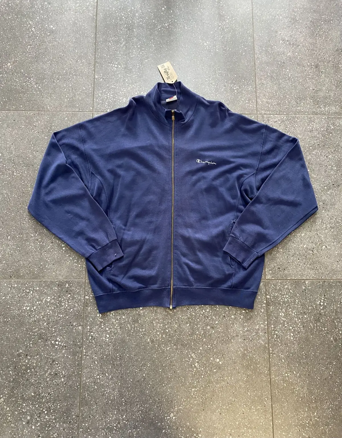 Champion Navy Zip-Up Sweatshirt