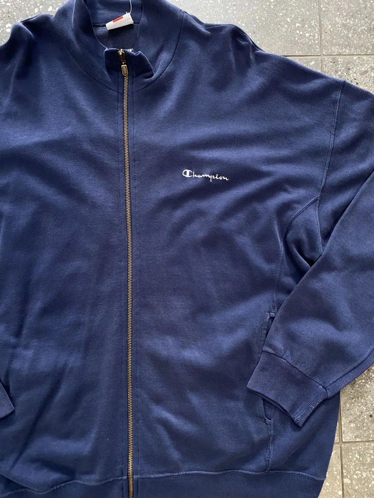 Champion Navy Zip-Up Sweatshirt