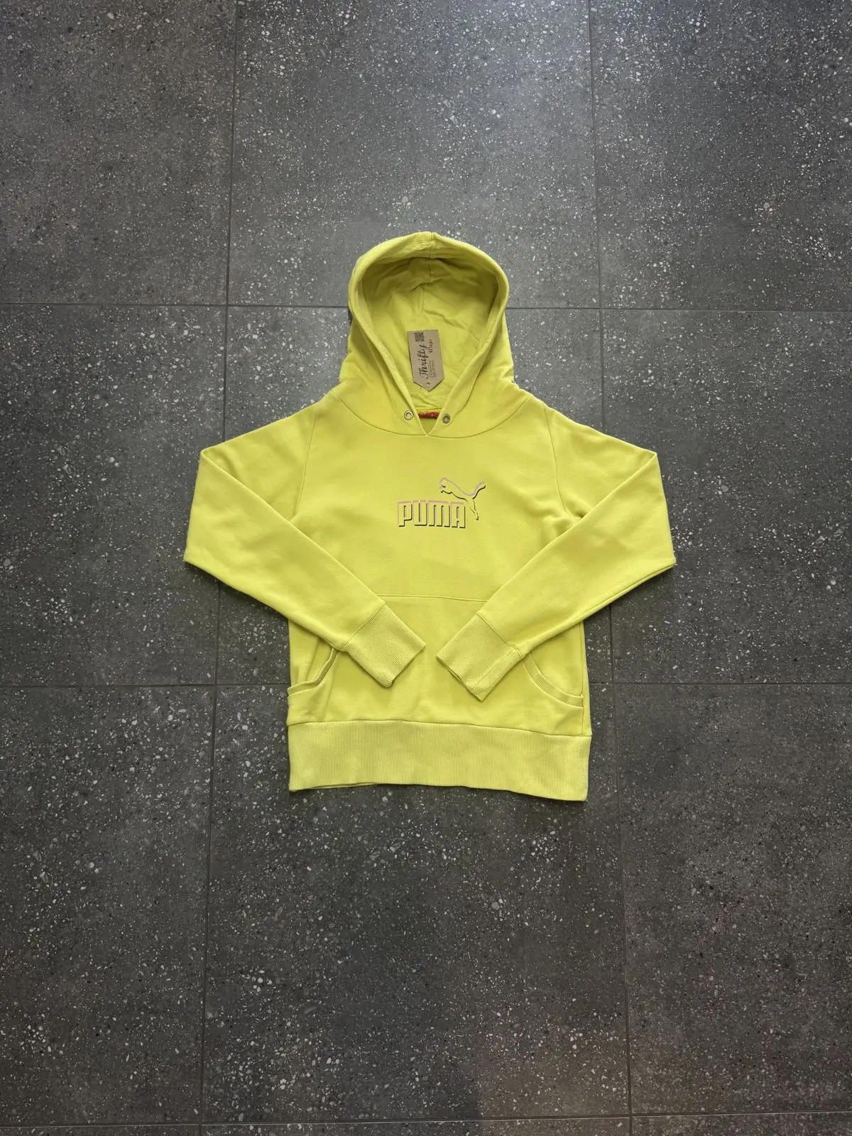 Puma Yellow Logo Hoodie
