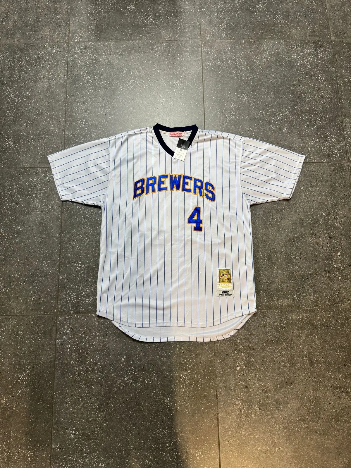 Mitchell & Ness Milwaukee Brewers 1982 Paul Molitor Jersey