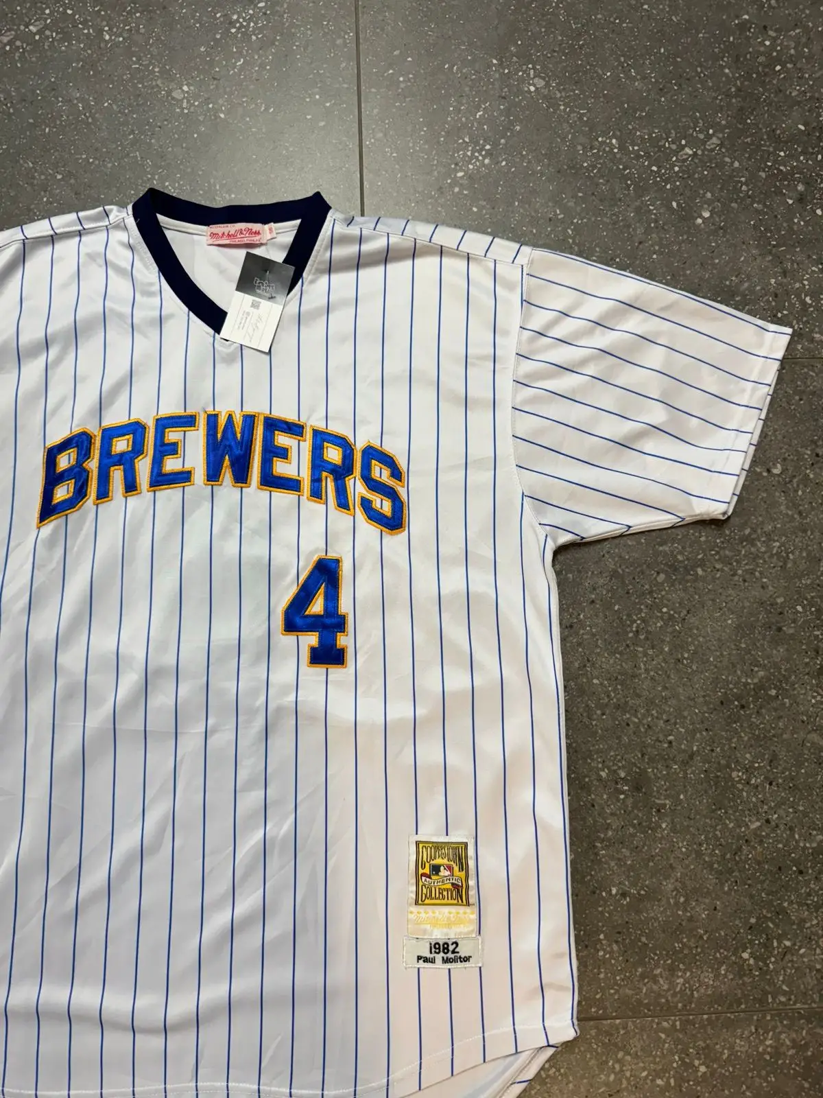Mitchell & Ness Milwaukee Brewers 1982 Paul Molitor Jersey
