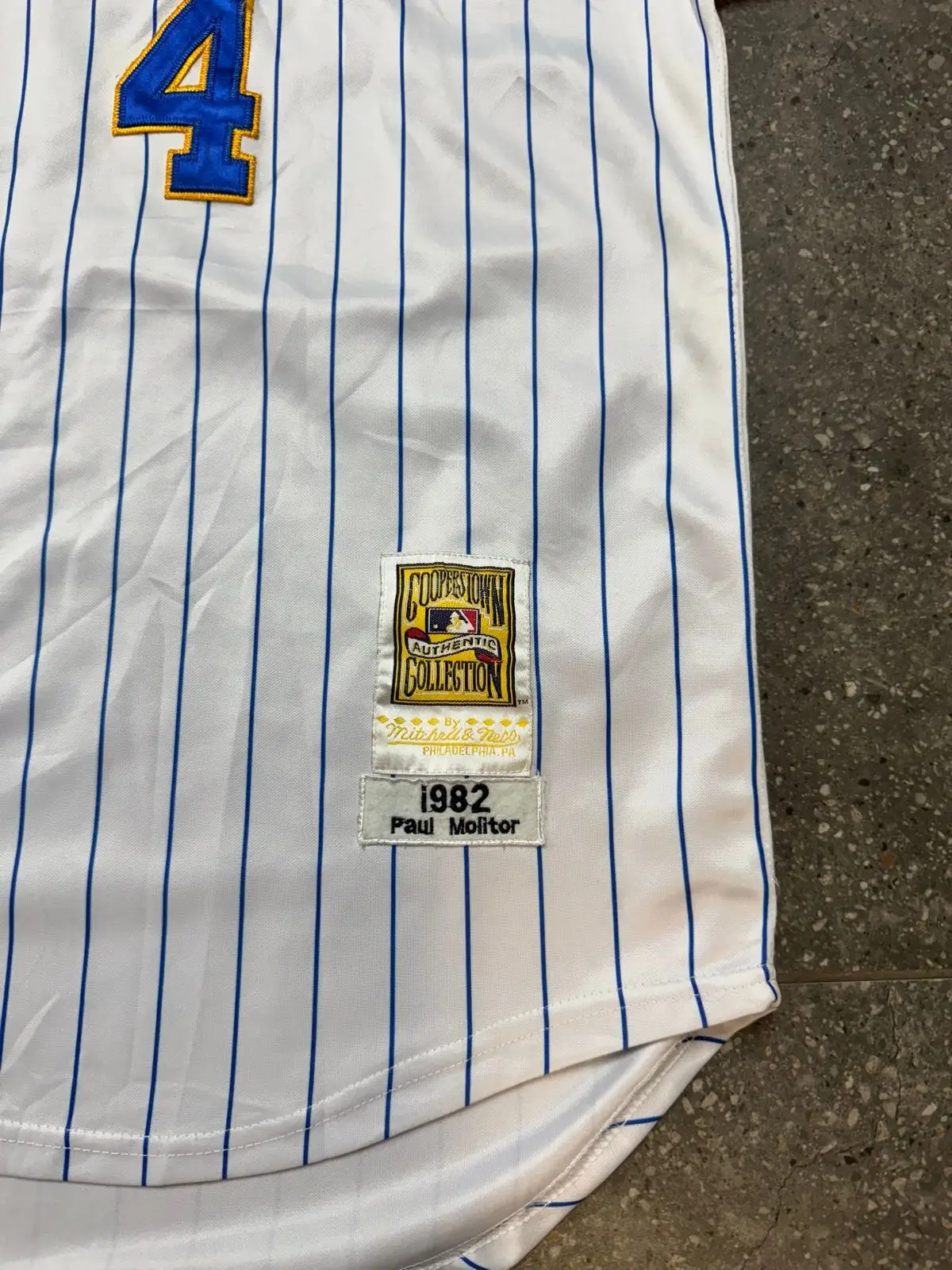 Mitchell & Ness Milwaukee Brewers 1982 Paul Molitor Jersey