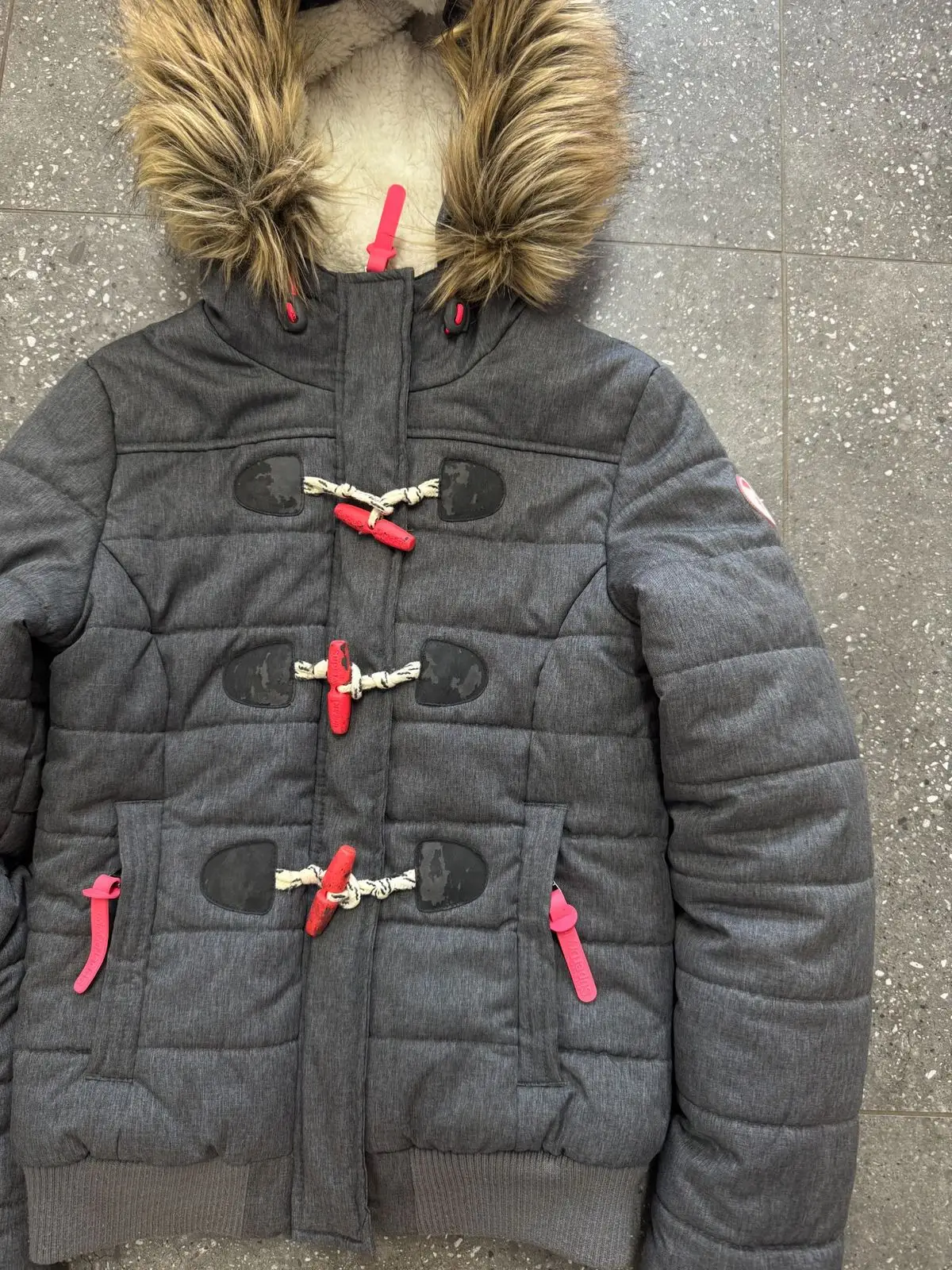 Superdry Grey Toggle Winter Jacket