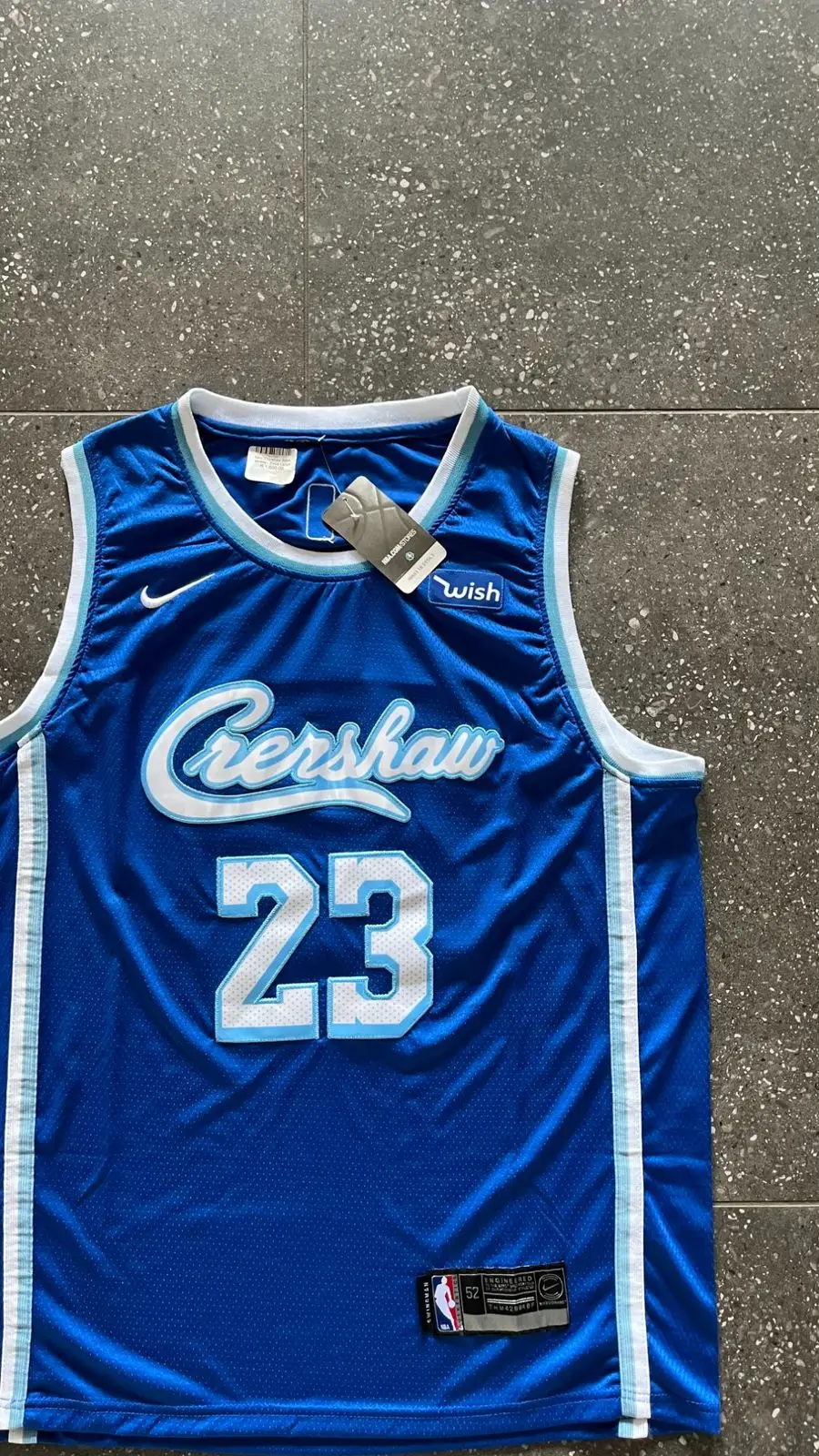 Nike Crenshaw 23 Basketball Jersey Blue