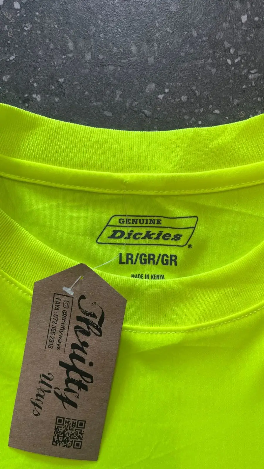 Dickies High-Vis Safety Long Sleeve Shirt Yellow