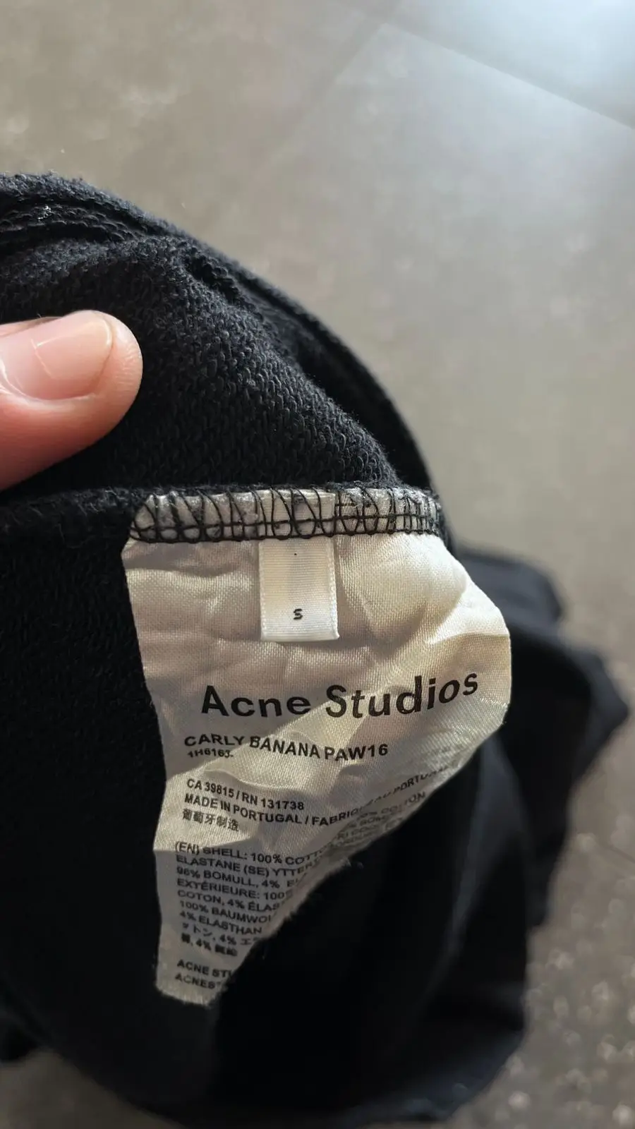 Acne Studios Black Microphone Graphic Sweatshirt