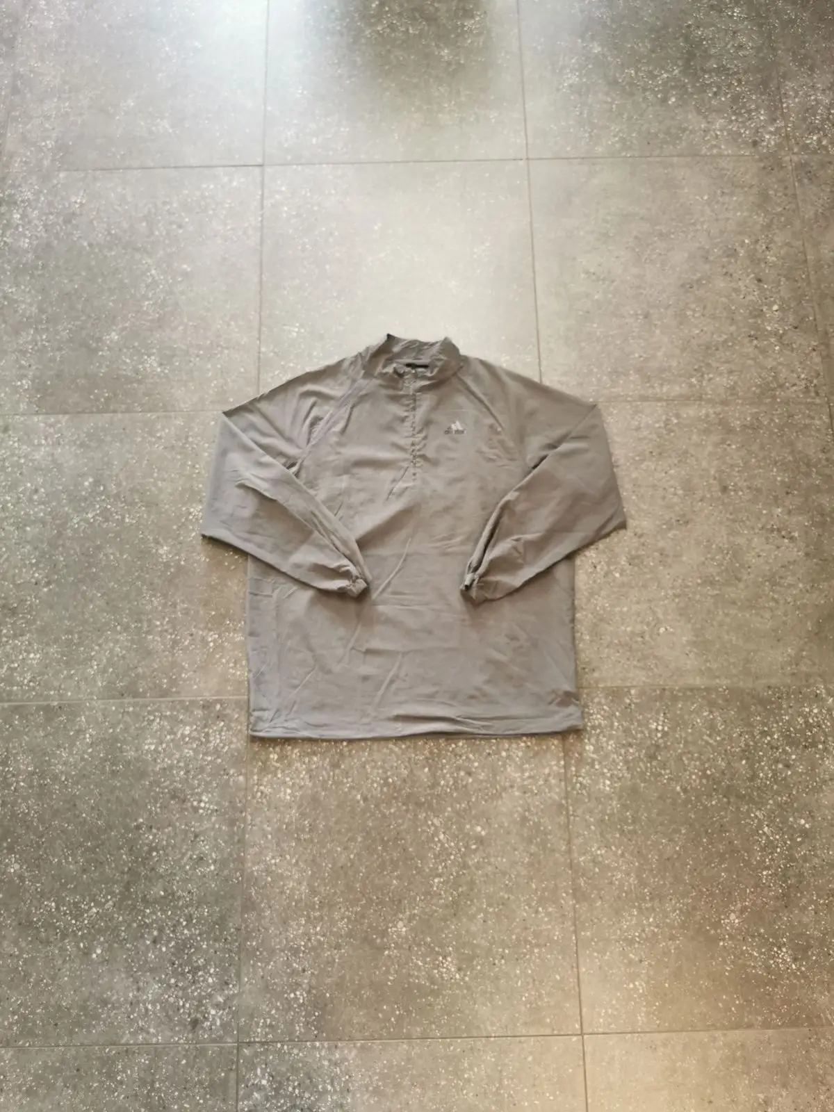 Adidas Grey Long Sleeve Quarter Zip Top