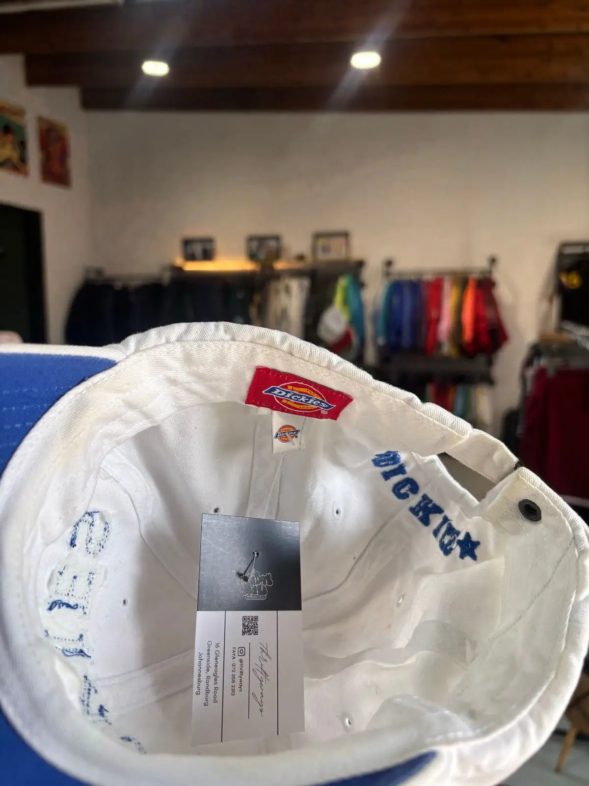 Dickies Authentic Blue and White Cap