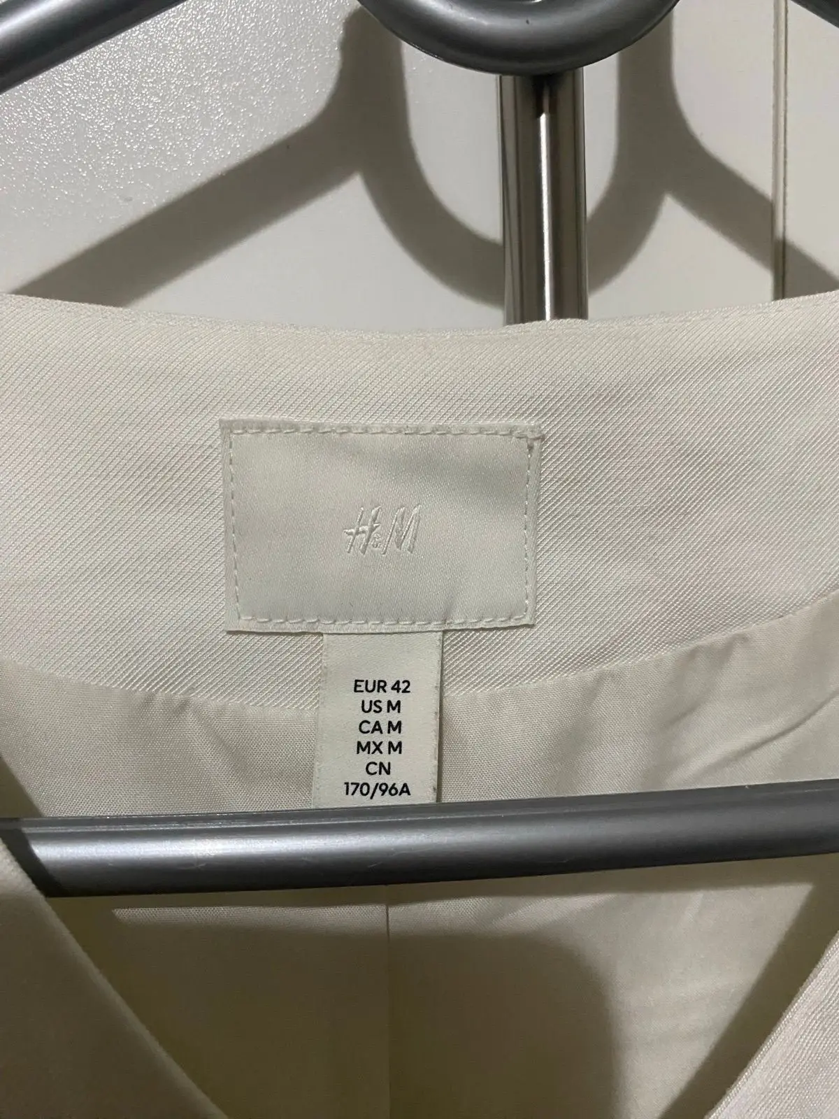 H&M White Button-Up Waistcoat