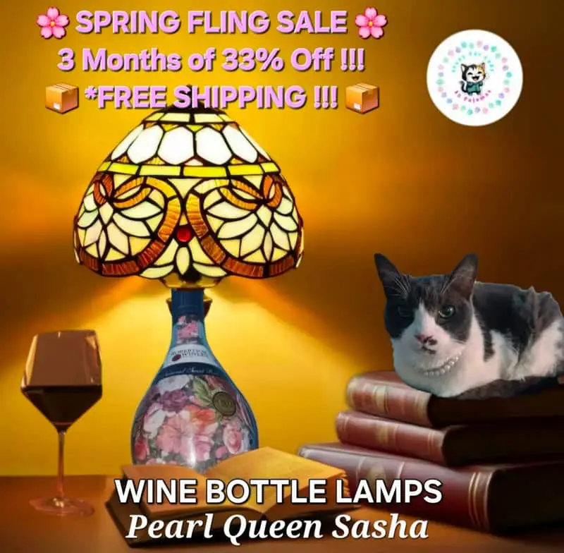 Wine Bottle Lamps x3