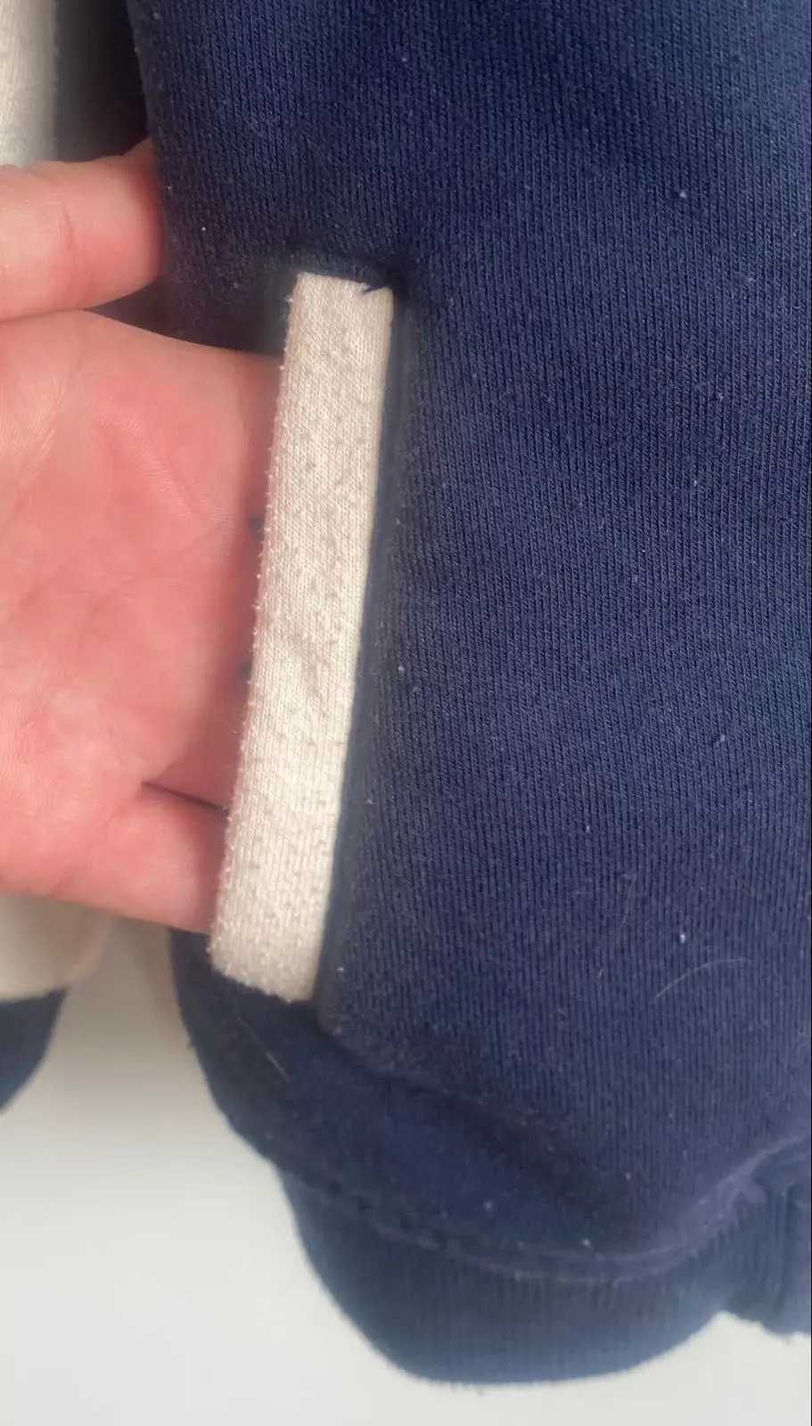 Brooklyn Varsity Jacket Blue and White