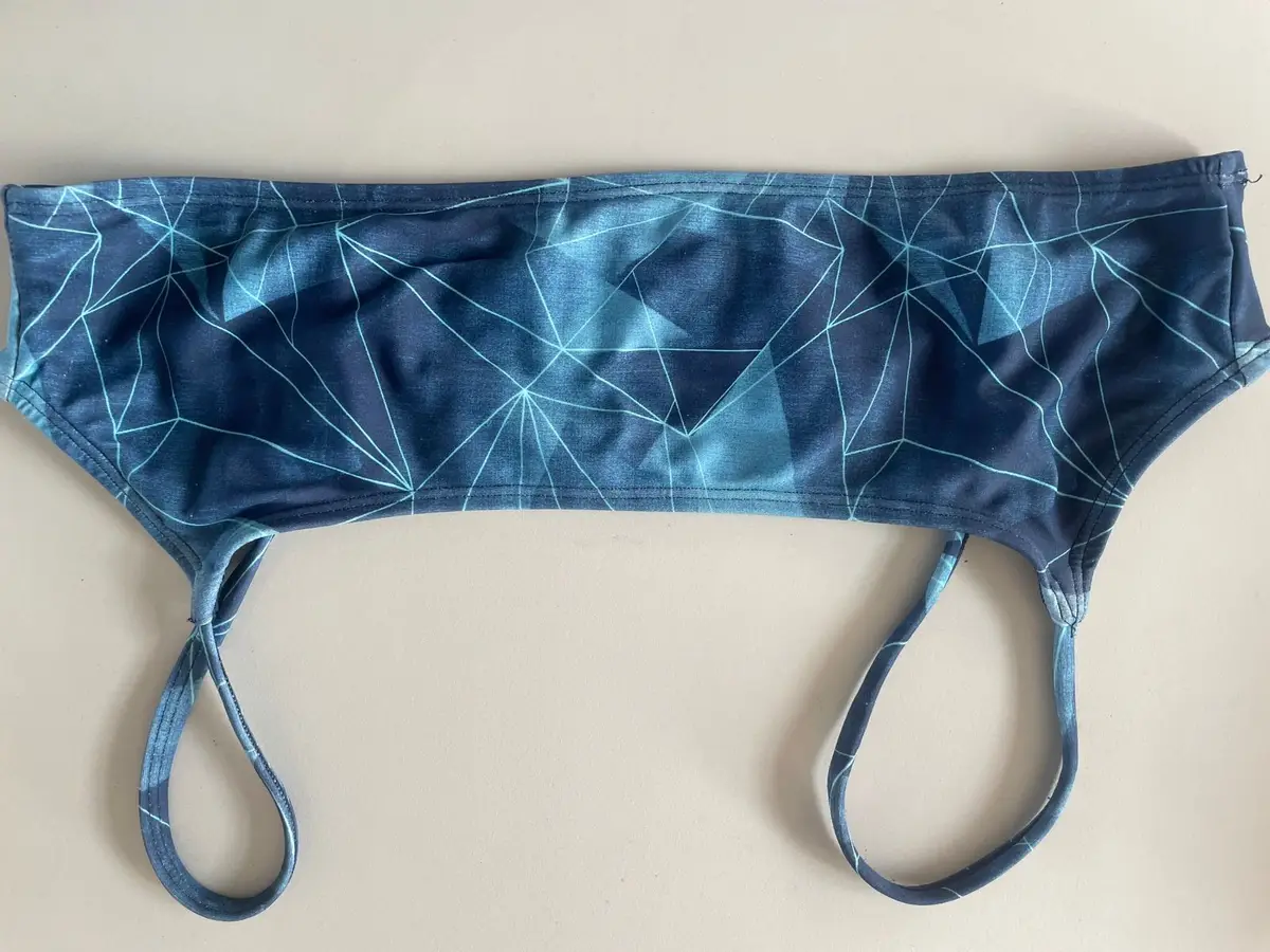 Surf Sense Blue Geometric Print Bikini Set