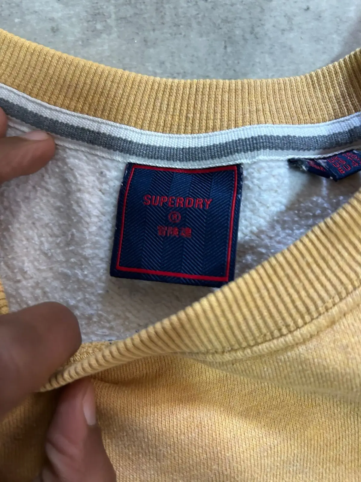 Superdry Yellow Crewneck Sweatshirt