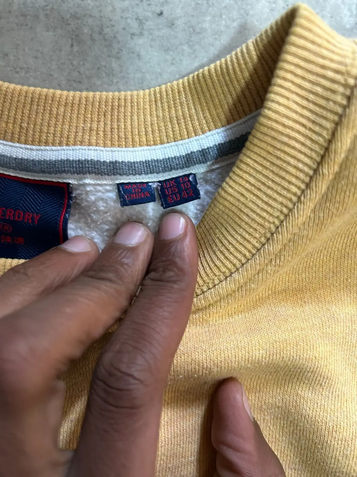 Superdry Yellow Crewneck Sweatshirt