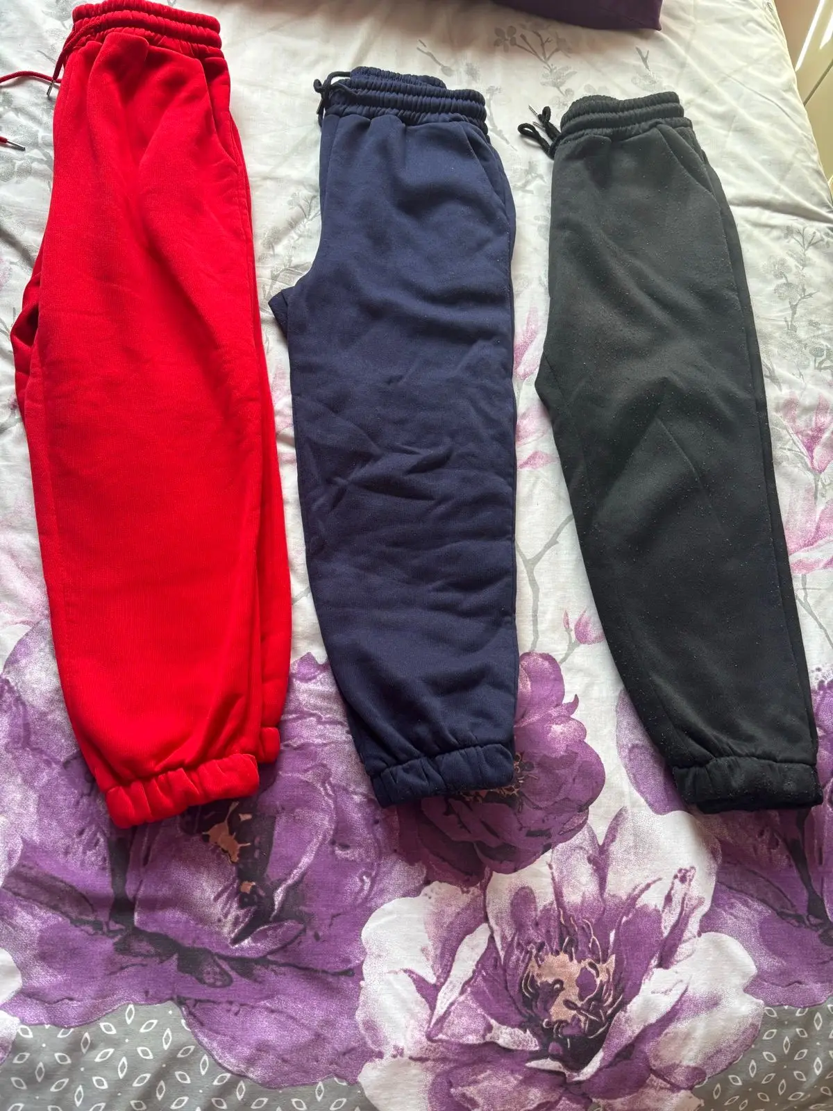 Shein Red Joggers