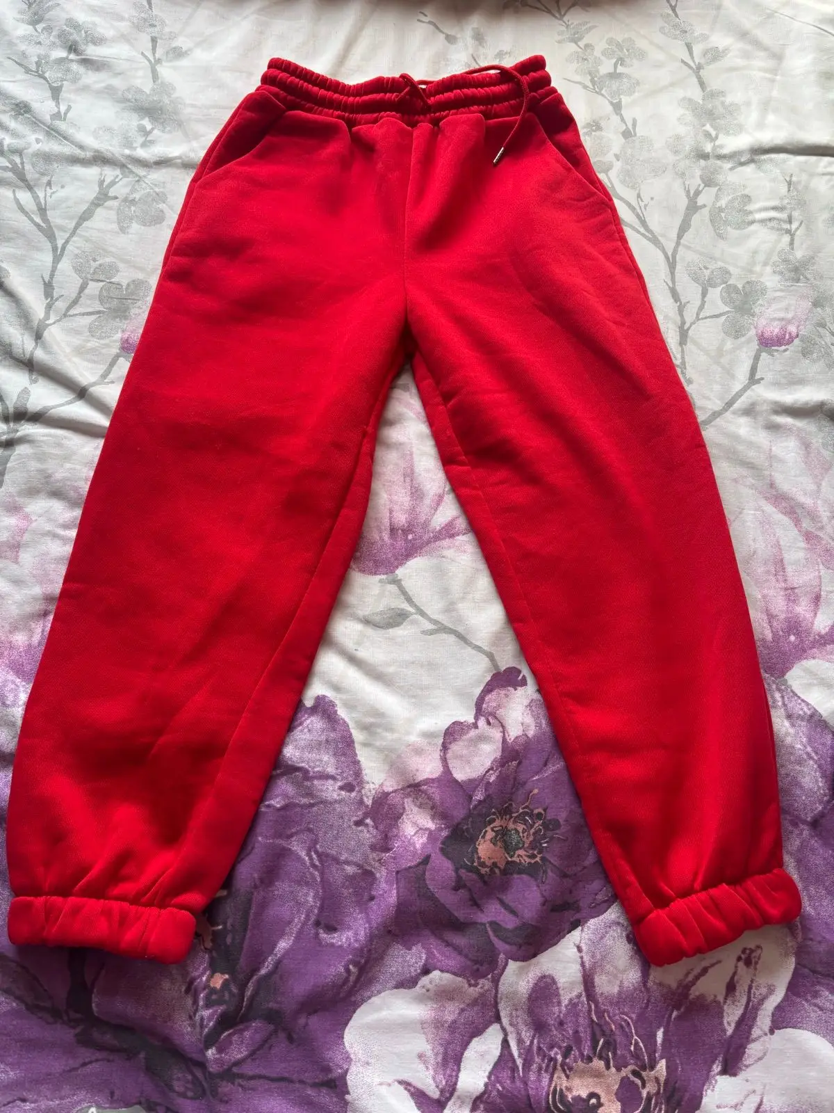 Shein Red Joggers
