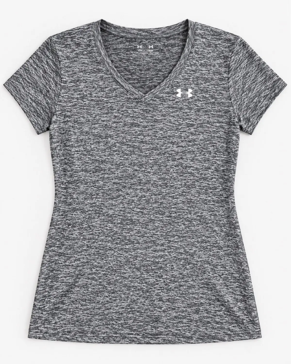 Under Armour Grey Marled V-Neck Activewear T-Shirt