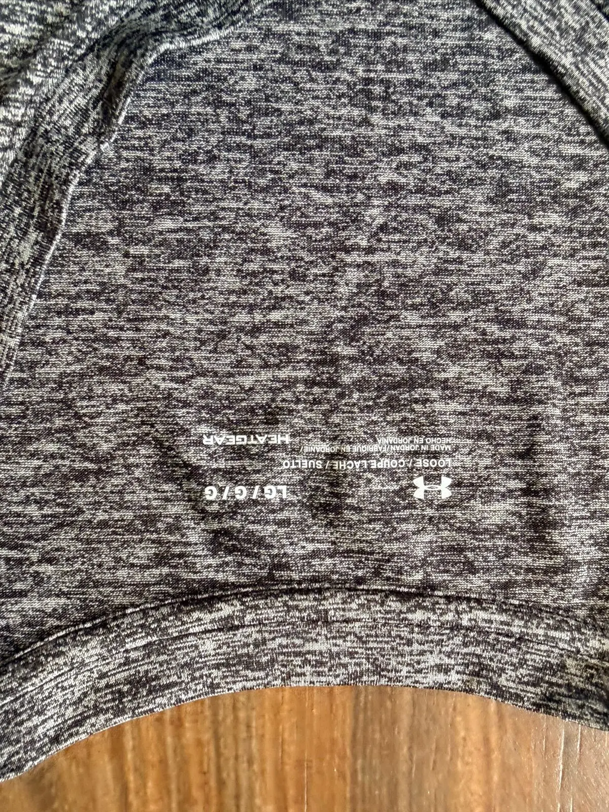 Under Armour Grey Marled V-Neck Activewear T-Shirt