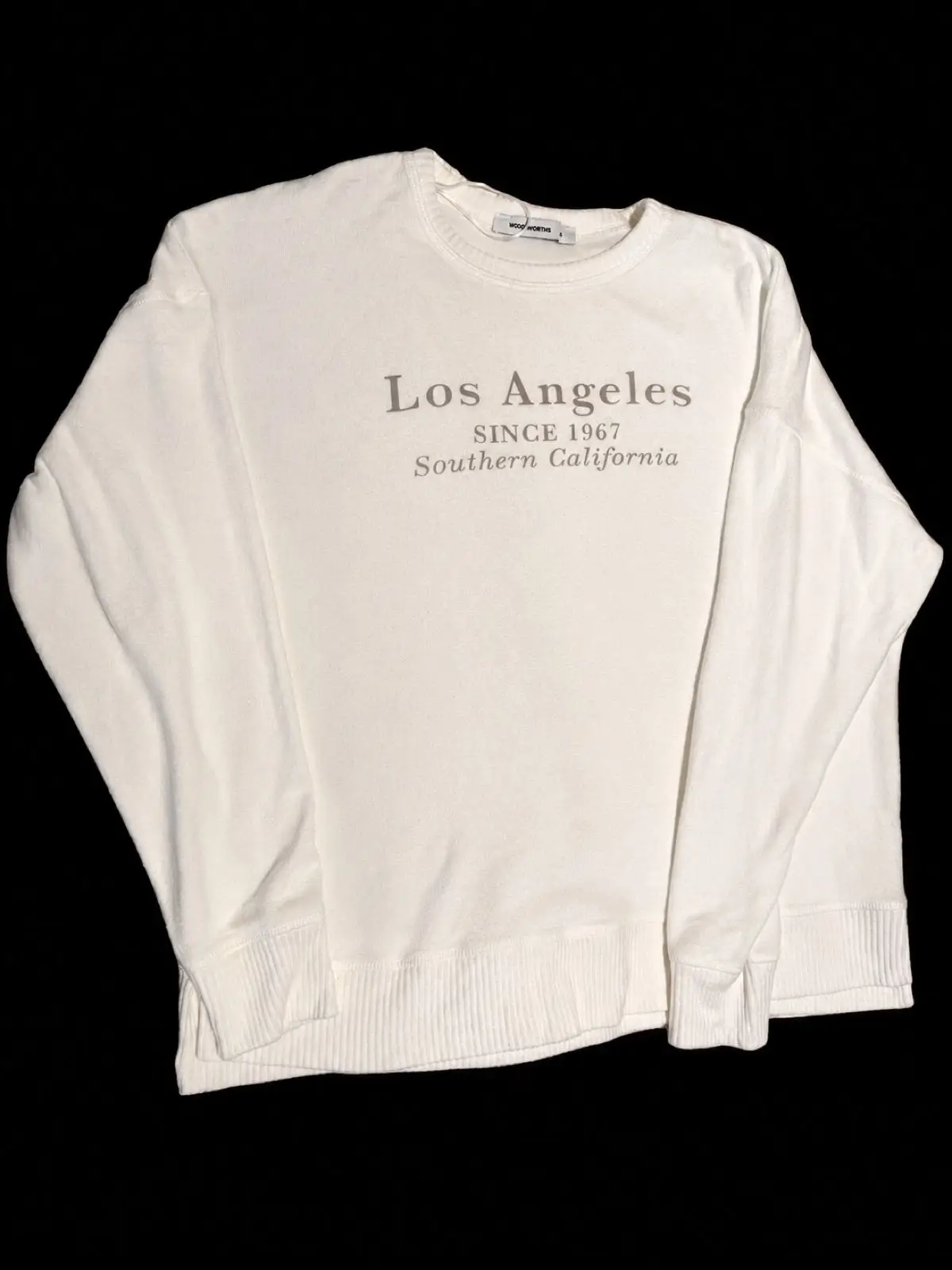 Woolworths Los Angeles Print Sweatshirt White