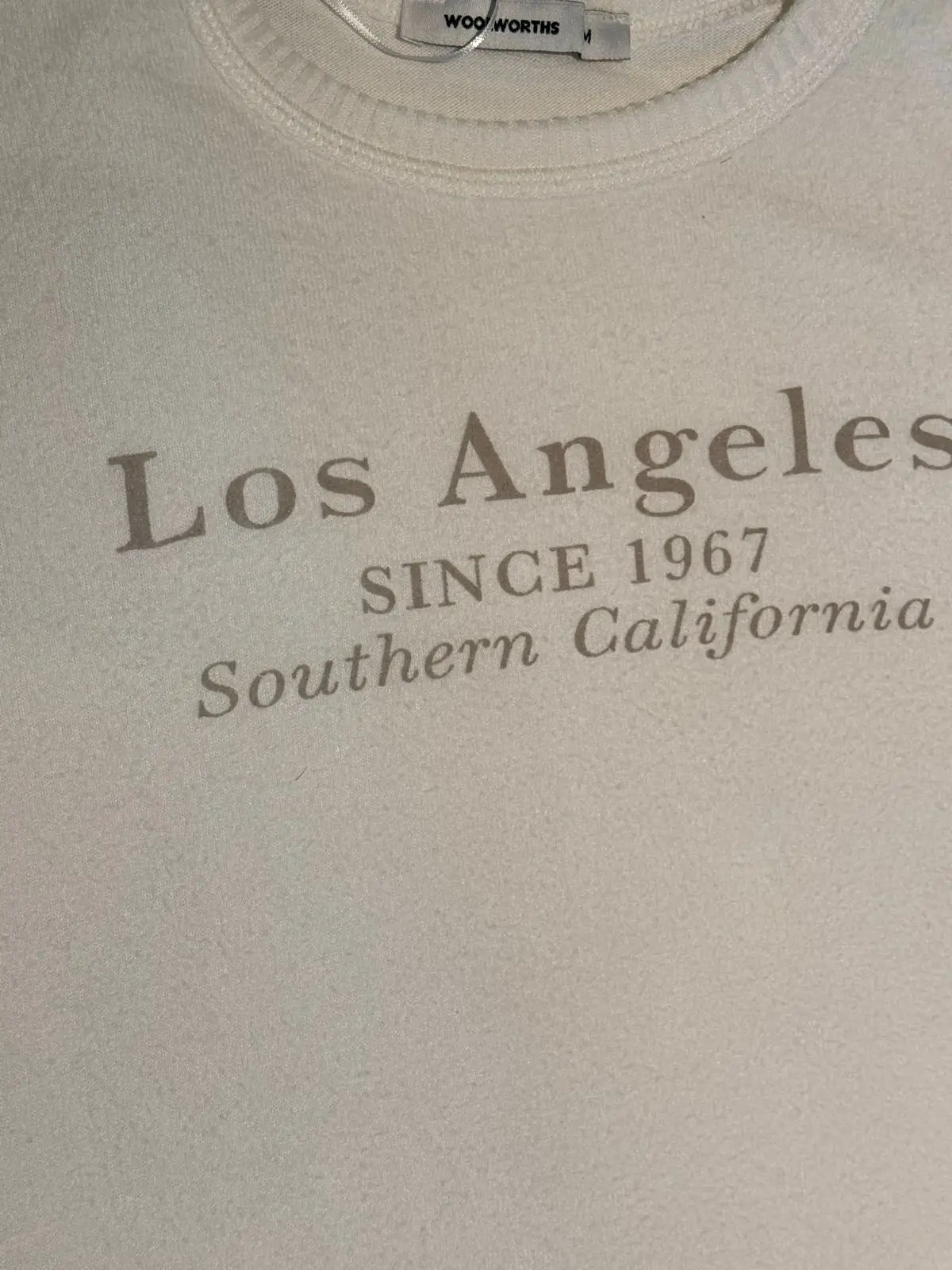 Woolworths Los Angeles Print Sweatshirt White