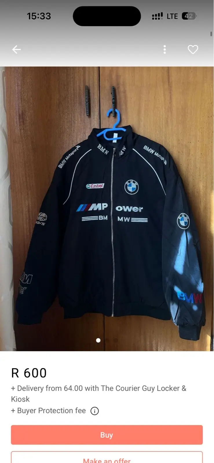 BMW Motorsport Racing Jacket Black