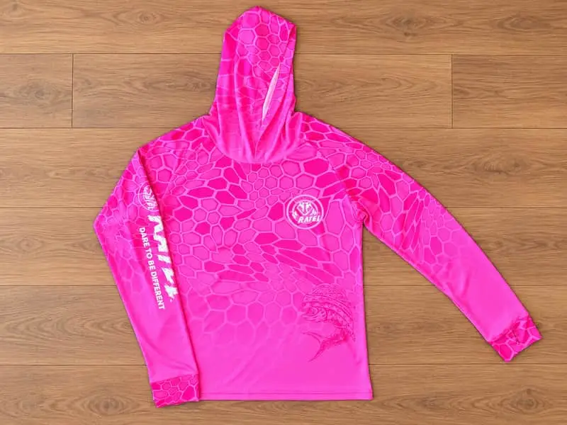 Ratel Neon Pink Hooded Fishing / Performance Top