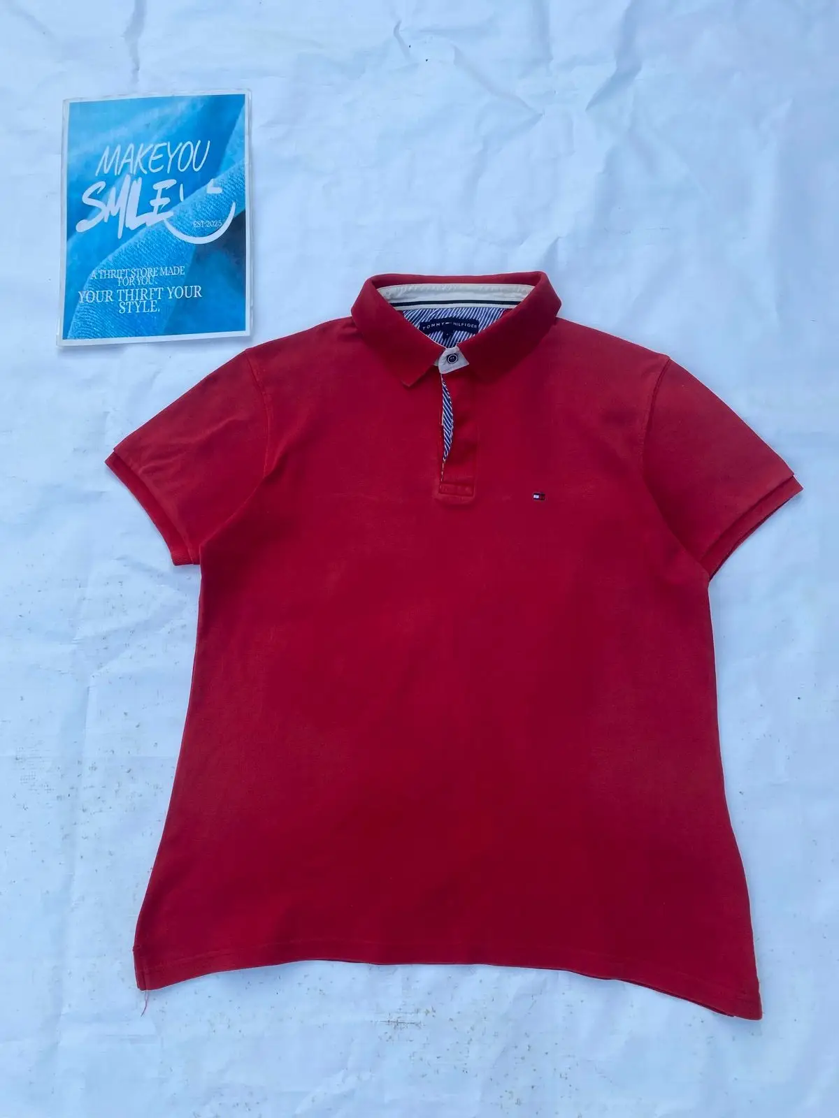 Tommy Hilfiger Red Polo Shirt