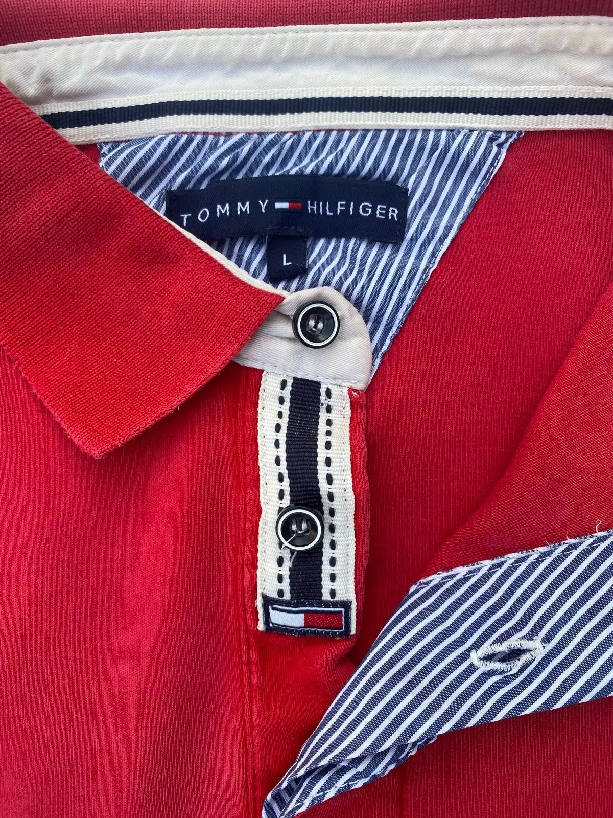Tommy Hilfiger Red Polo Shirt