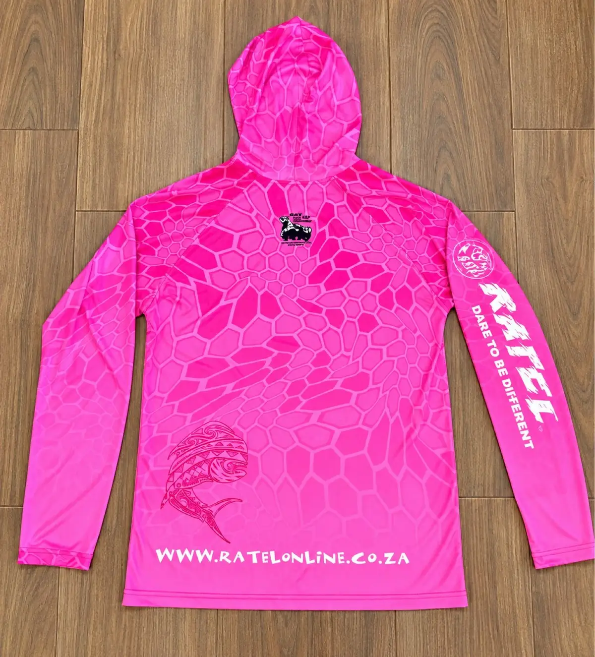 Ratel Pink Long Sleeve Fishing Hoodie