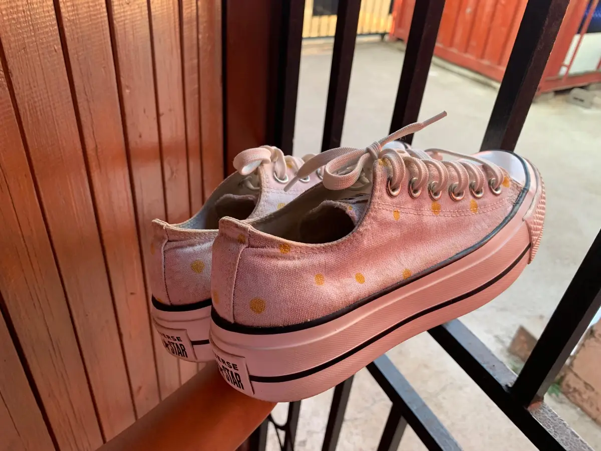 Converse All Star Platform Polka Dot Sneakers