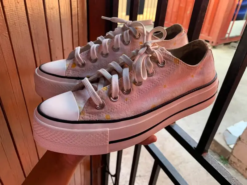 Converse All Star Platform Polka Dot Sneakers