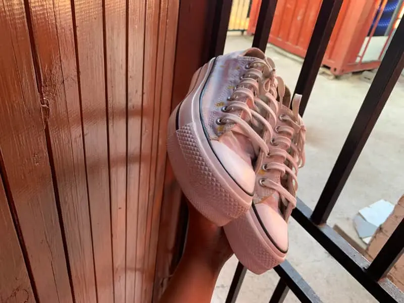 Converse All Star Platform Polka Dot Sneakers
