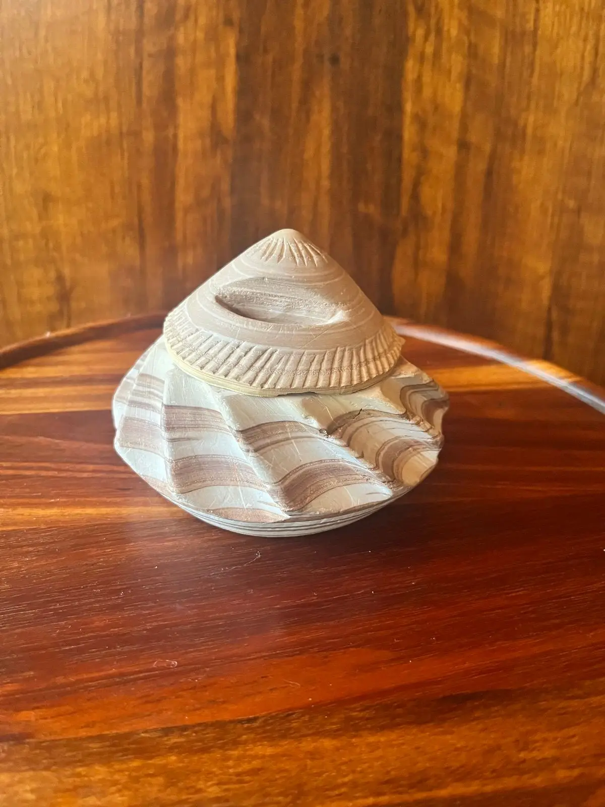 Hand Carved Stone Piggy Bank